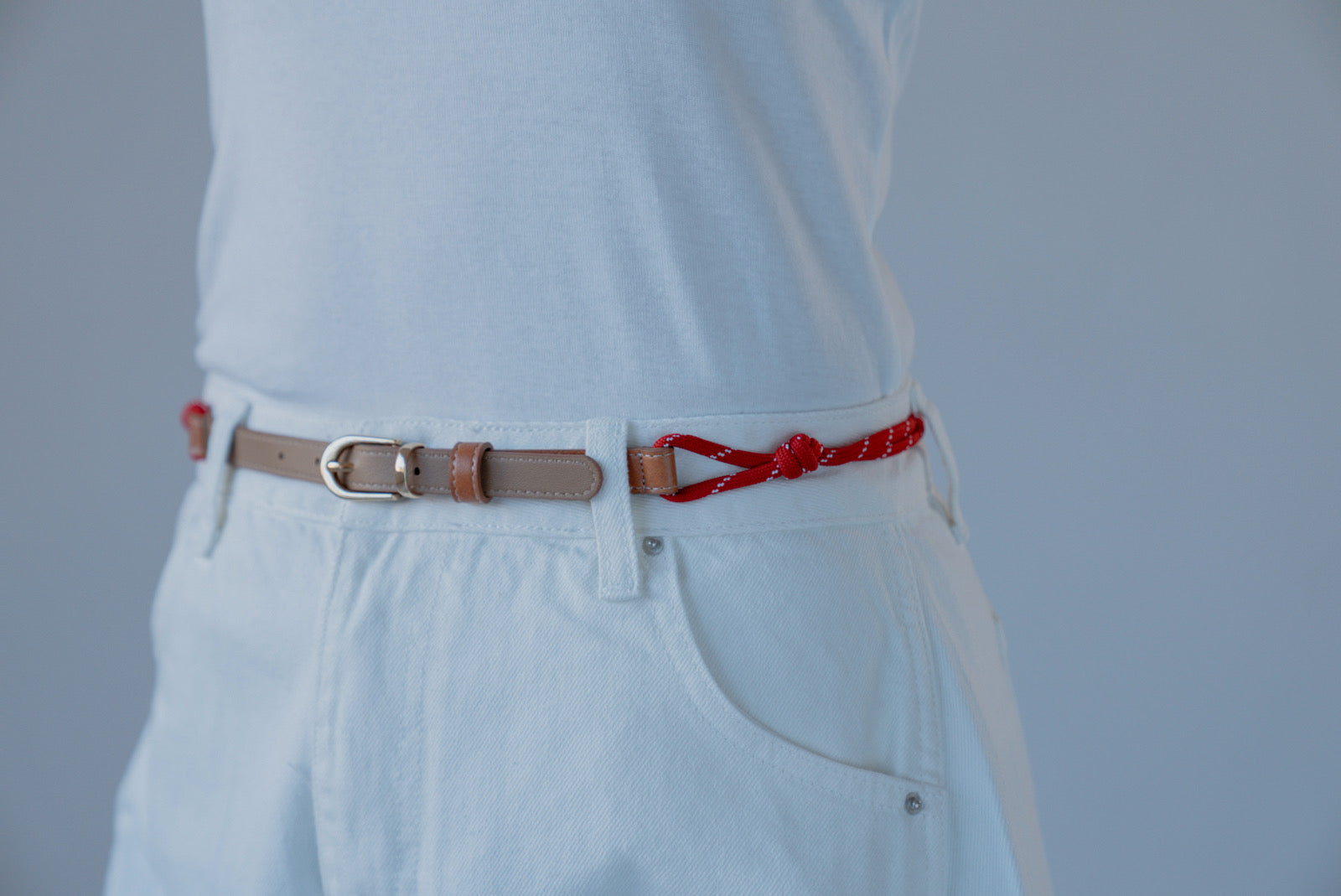 ( NAVY / RED ) ROPE BELT ⭐️ *LAST ONE RED*