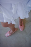 ( 3 COLOURS ) CROC EFFECT BALLET FLATS ( PRE ORDER )