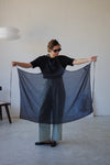 NAVY CHIFFON WRAP *LAST ONE*