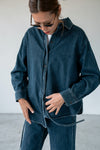 INDIGO WRAP DENIM SHIRT *LAST ONE*