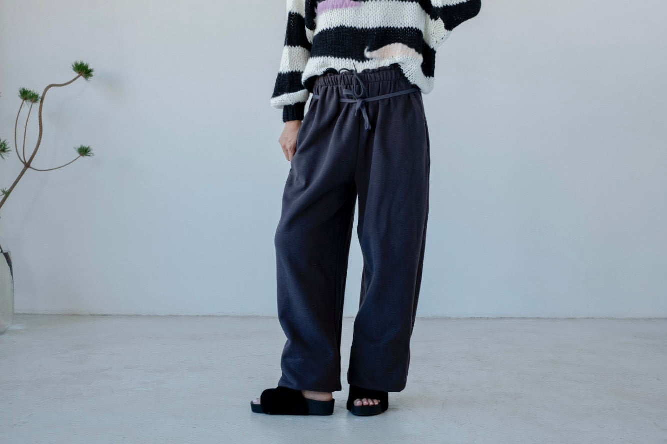 CHARCOAL STRAP TRACK PANTS LAST 2 KARNANA FASHION ONLINE STORE