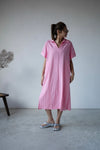 NEON PINK SUMMER  SHRIT DRESS