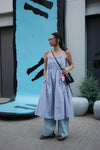 ( BABY PINK / LAVENDER  ) STRAPPY SUMMER DRESS