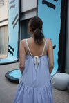 ( BABY PINK / LAVENDER  ) STRAPPY SUMMER DRESS