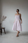 ( BABY PINK / LAVENDER  ) STRAPPY SUMMER DRESS