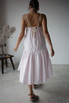 ( BABY PINK / LAVENDER  ) STRAPPY SUMMER DRESS