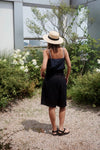BLACK VINTAGE SILKY CAMI *LAST ONE*