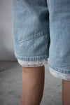 ( NAVY / LIGHT DENIM ) LACE TRIMMED JORKS