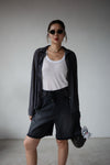 BLACK DAILY SOFT DENIM SHORTS
