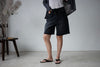 BLACK DAILY SOFT DENIM SHORTS