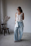 LIGHT WASHED SOFT DENIM