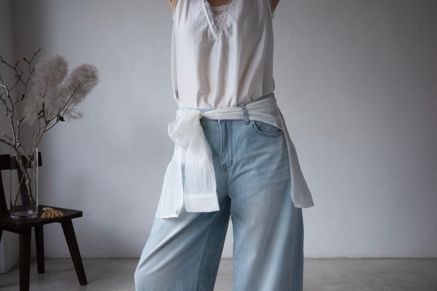WHITE CHIFFON SLEEVE WRAP *LAST 3 *