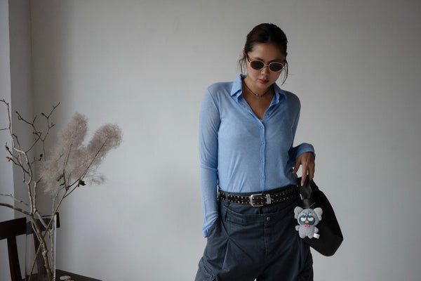 ( 4 COLOURS ) EXTRA SOFT POLO CARDIGAN
