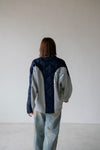 ( BLUE / GREEN ) QUILTED SWEAT SHIRT JACKET *LAST ONE*