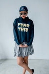 NAVY FEAR THIS HOODIE