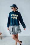 NAVY FEAR THIS HOODIE