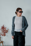 GREY DOUBLE BUTTON CARDIGAN *LAST ONE*