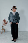 GREY DOUBLE BUTTON CARDIGAN *LAST ONE*