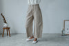BEIGE 3D TAPER PANTS