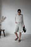 ( IVORY / BLACK ) LACE CARDIGAN
