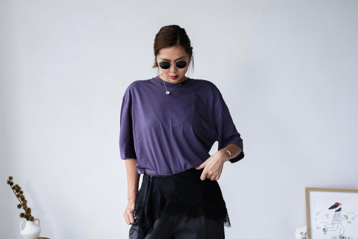 PURPLE BASIC TEE