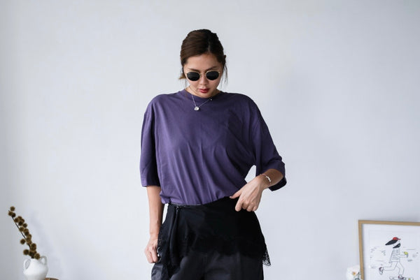 PURPLE BASIC TEE