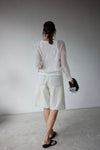 ( IVORY / BLACK ) LACE CARDIGAN