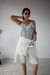 ( IVORY / BLACK ) LACE CARDIGAN