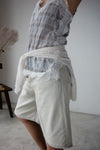 ( IVORY / BLACK ) LACE CARDIGAN
