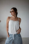 POLKA LACE TRIMMED CAMI