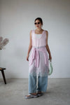 BABY PINK LACE TRIMMED DRESS