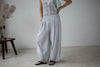 POWDER BLUE PLEATED COMFY PANTS