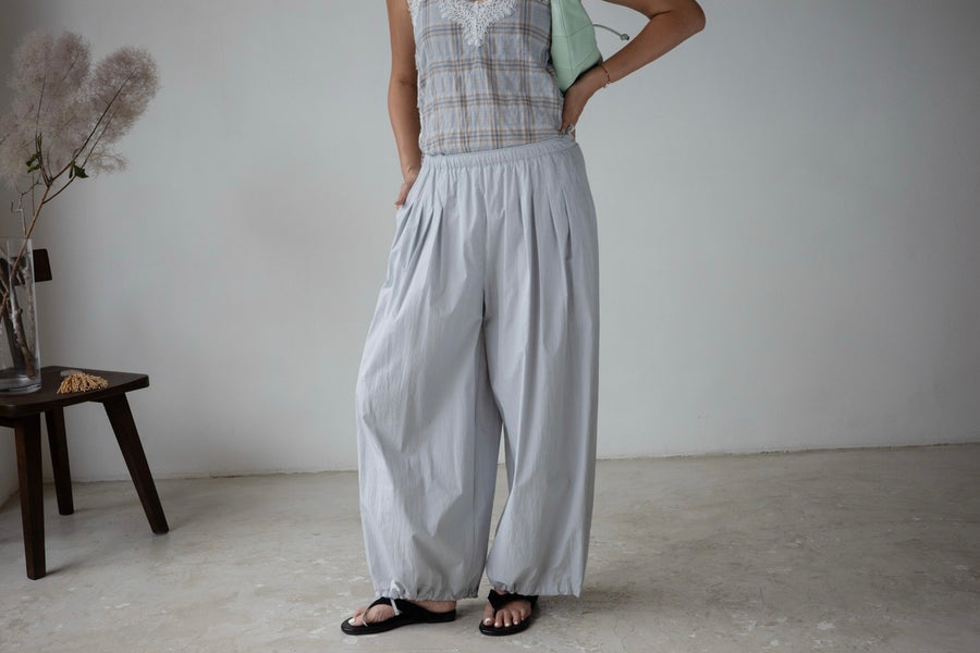 POWDER BLUE PLEATED COMFY PANTS *LAST ONE*