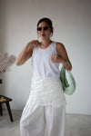 ( WHITE / BLACK ) BASIC COTTON VEST