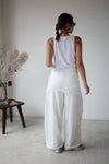 ( WHITE / BLACK ) BASIC COTTON VEST