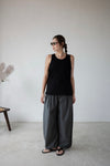 ( WHITE / BLACK ) BASIC COTTON VEST