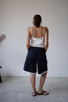 IVORY POLKA DOT SATIN CAMI