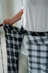 DUO CHECKERED WRAP SKIRT 🌟