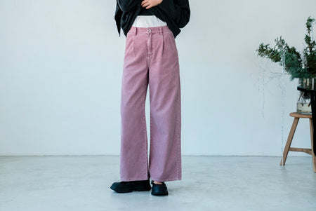 DUSTY PINK CORDUROY PANTS ( PRE ORDER )