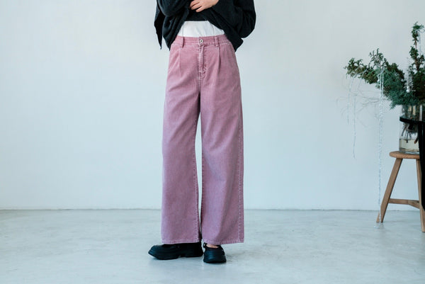 DUSTY PINK CORDUROY PANTS *LAST ONE*