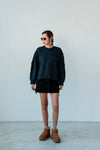 NAVY SLIT SWEATSHIRT *LAST ONE*