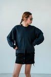 NAVY SLIT SWEATSHIRT *LAST ONE*