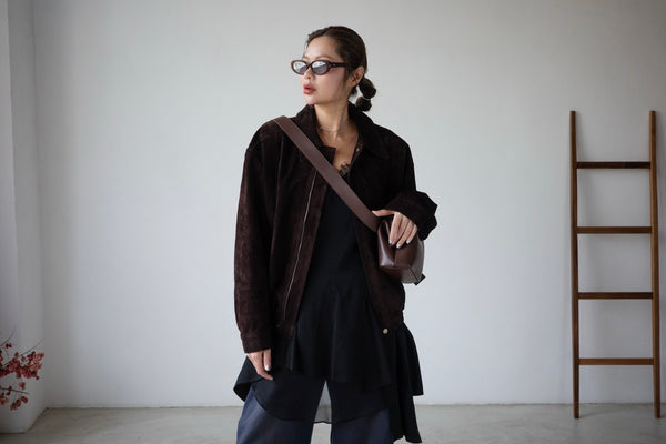 PREMIUM CHOCOLATE SUEDE LEATHER JACKET ⭐️BEST BUY⭐️