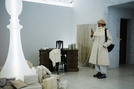 OFF WHITE STAND UP COLLAR MINIMALIST DOWN COAT ⭐️BEST BUY⭐️ *LAST ONE*