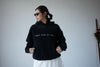 WASHED BLACK SLOGAN HOODIE *LAST 2*