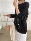 ( 7 COLOURS ) EXTRA THIN SUMMER COTTON LONG SLEEVE