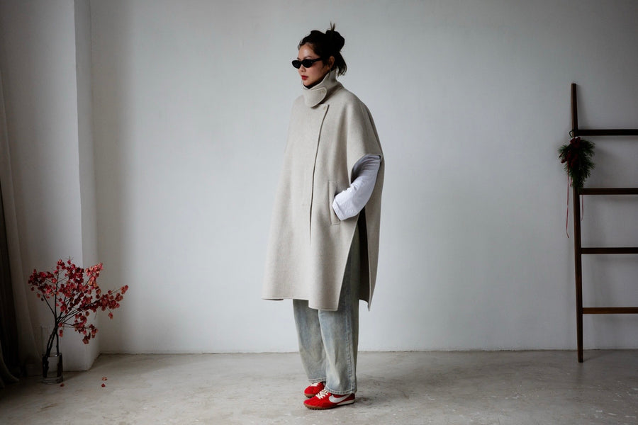 PREMIUM HANDMADE CASHMERE CAPE COAT ⭐️BEST BUY⭐️ *LAST 2*