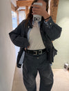 BLACK DOUBLE BUCKLE BELT ( PRE ORDER )