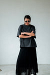 ( 3 COLOURS ) WRINKLED CHIFFON SKIRT