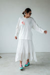 ( 3 COLOURS ) WRINKLED CHIFFON SKIRT